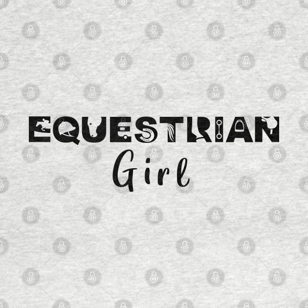 Equestrian Girl (Black) by illucalliart